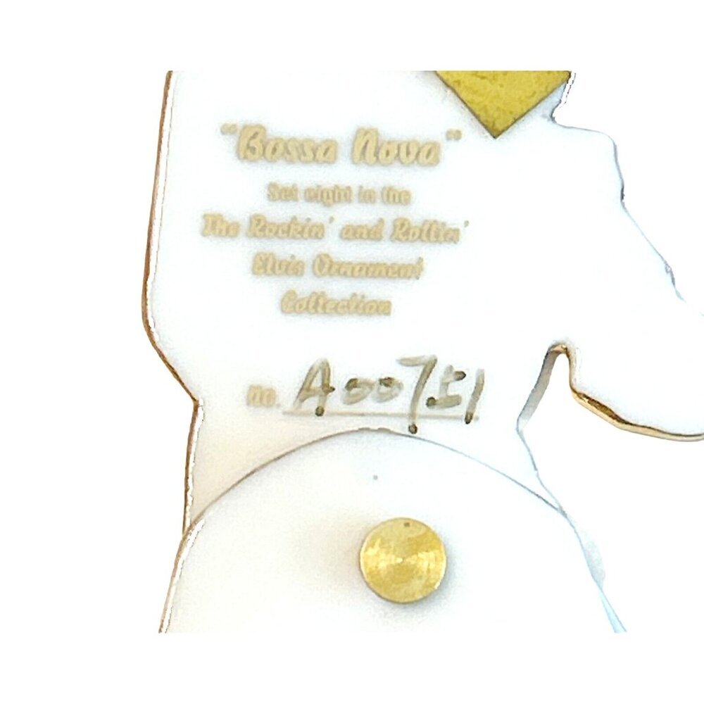 Set of 3 Bradford 2000 Rockin n Rollin Elvis Presley Ornament A00751 COA 38878 - Picture 7 of 11